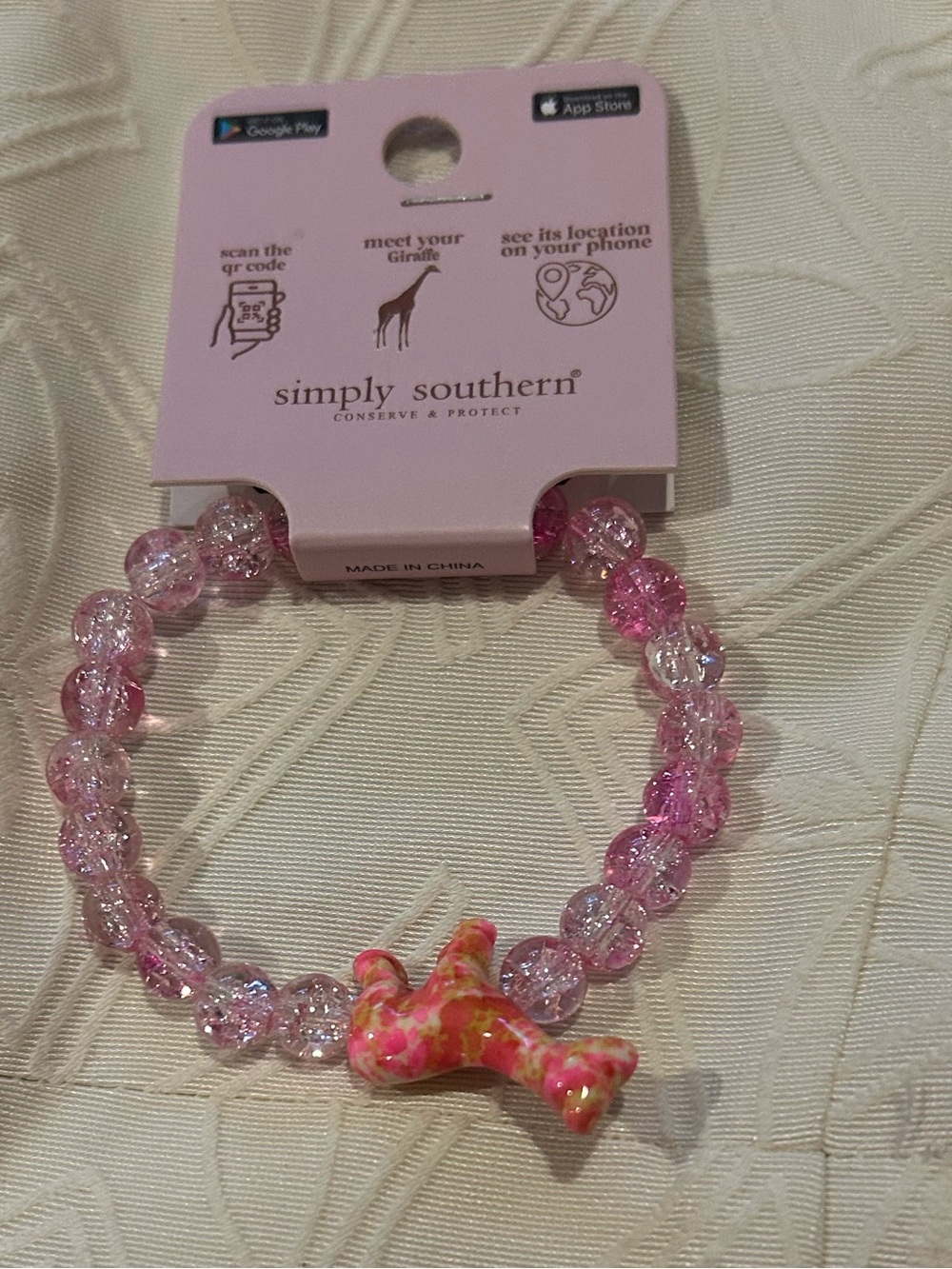 SIMPLY SOUTHERN TRACKER GIRAFFE JEWELRY BRACELET